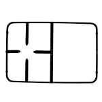 GRIGLIA PIATT. 1F + P. TECNOGAS 498X275 - P5971